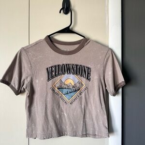 Yellowstone Graphic Crop Top